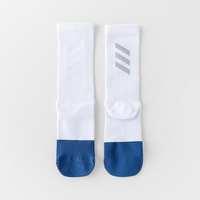 Chaussettes de sport en fibre de bambou pour jeunes, à compression, respirantes, anti-odeur, séchage rapide, tricotées, écologiques, personnalisées pour la course à pied et le cyclisme