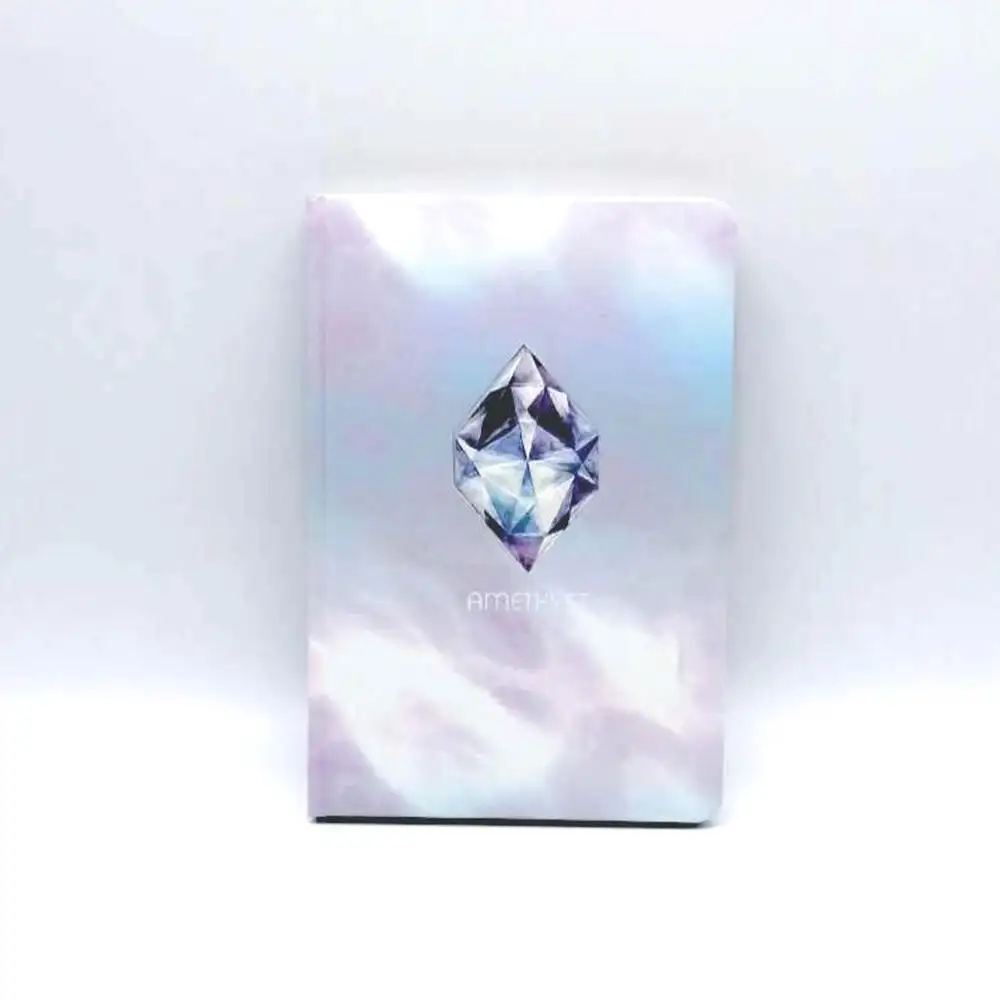 Beauty Personalized Starry Sky Magic Crystal Hollow out Hardcover Notebook with Silver Edge