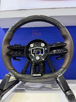 Volant en Fibre de Carbone pour Mercedes-Benz AMG CLA GLC GLB GLS GLE C63 E63 W205 W213 2015 2016 2017 2018 2019 Accessoires Intérieurs de Voiture