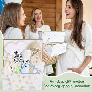 Vente en gros Boîte de cadeaux de révélation de sexe pour nouveau-né essentiel pour la douche de bébé Paquet de soins pour nouvelle maman Cadeaux de grossesse uniques <span class=keywords><strong>après</strong></span> bébé pour <span class=keywords><strong>les</strong></span> femmes - Product Image 6
