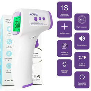 <span class=keywords><strong>Thermomètre</strong></span> <span class=keywords><strong>frontal</strong></span> infrarouge numérique sans contact pour bébé et adulte, <span class=keywords><strong>prix</strong></span> d'usine, alimenté électriquement - Product Image 4