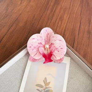 Pinzas para el Cabello con Flores de Orquídea Bohemias Coloridas, Pinzas para el Cabello de Estilo Dulce y Moderno, Pinzas para el Cabello con Diseño Bonito - Product Image 4