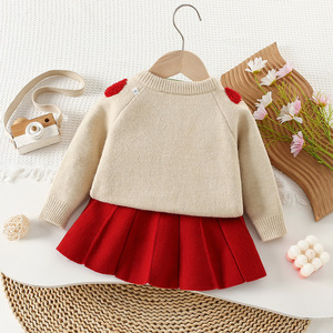 All'ingrosso maglione da ragazza autunno inverno nuovo stile vestito a maglia da ragazza a maniche lunghe Cardigan vestiti per bambini - Product Image 5