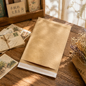 Sacs en papier <span class=keywords><strong>kraft</strong></span> biodégradables écologiques pour l'emballage transfrontalier de vêtements et de chaussures, enveloppes et cartes, petites pochettes Chine - Product Image 3