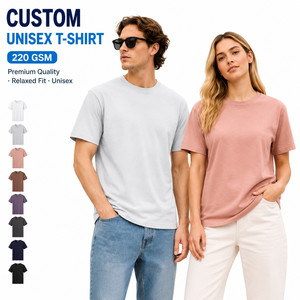 Camiseta de Algodón 220GSM con Logotipo Personalizado, Unisex, Estilo Urbano, Tallas M-4XL, Color Azul Ébano Nocturno - Product Image 1
