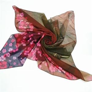 Cheap Multicolor Impreso Gasa Poliéster Señoras Estola Bufanda - Product Image 5