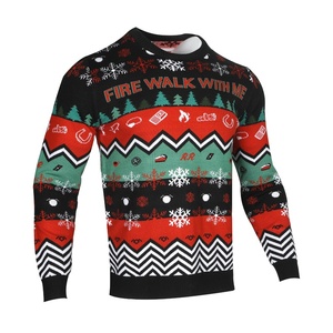 Vente directe usine – Pulls de Noël automne pour hommes et femmes – Acrylique – Coupe ajustée – Double face – Chaleur optimale – Manches longues – Commerce transfrontalier - Product Image 2