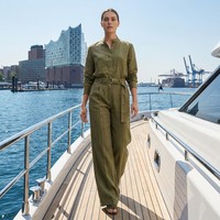 Ensemble d'été 2 pièces de luxe pour femme en lin opaque épais 300G+ avec logo personnalisé Berlin Eco-Luxe – Vente en gros
