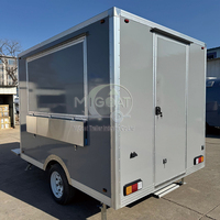 Camion de restauration mobile certifié DOT de 2,5 m avec friteuse, galvanisé pour l'extérieur, idéal pour la plage, directement du fabricant