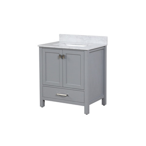 30 inch Modern High End Bathroom Vanity with Ceramic Basin and Water Resistant Features bathroom vanity - Product Image 3