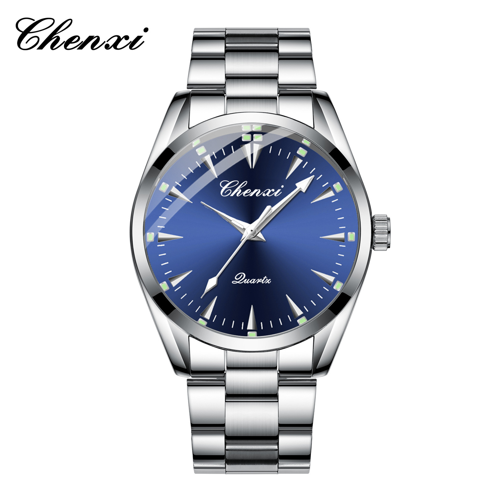 【ちゃっぴ】計100ml Couple Wristwatch CHENXI 006A Stainless Steel Band Business Quartz