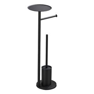 Portarotolo da Bagno in Acciaio Inox con <span class=keywords><strong>Scopino</strong></span> Multifunzione <span class=keywords><strong>e</strong></span> <span class=keywords><strong>Porta</strong></span> <span class=keywords><strong>Carta</strong></span> <span class=keywords><strong>Igienica</strong></span> - Product Image 5