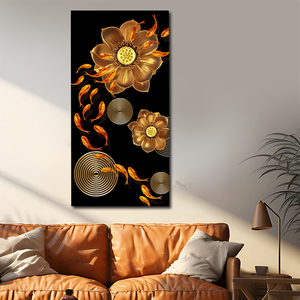 Arte della parete astratta animale oro <span class=keywords><strong>cervi</strong></span> stampa pittura su tela e stampe moderne immagini di lusso per la decorazione della casa - Product Image 6