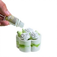 Coffret Cadeau d'Arômes Écologiques sans Flamme au Thé de Gardénia, Imprimé sur Plastique, Style Félicitations pour Chambre/Salon