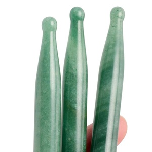 Natural Green Jade Acupressure Pen <strong>Facial</strong> Eye Meridian Massage Tool for <strong>Acupuncture</strong> <strong>Point</strong> Relief Skin Rejuvenation - Product Image 3
