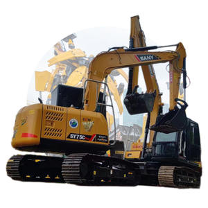 Sany Cina dibuat dengan tanah bergerak sekop SY135 SY75 penggali mini Memuat oleh datar, scany crawler escavador dijual ke Columbia - Product Image 1