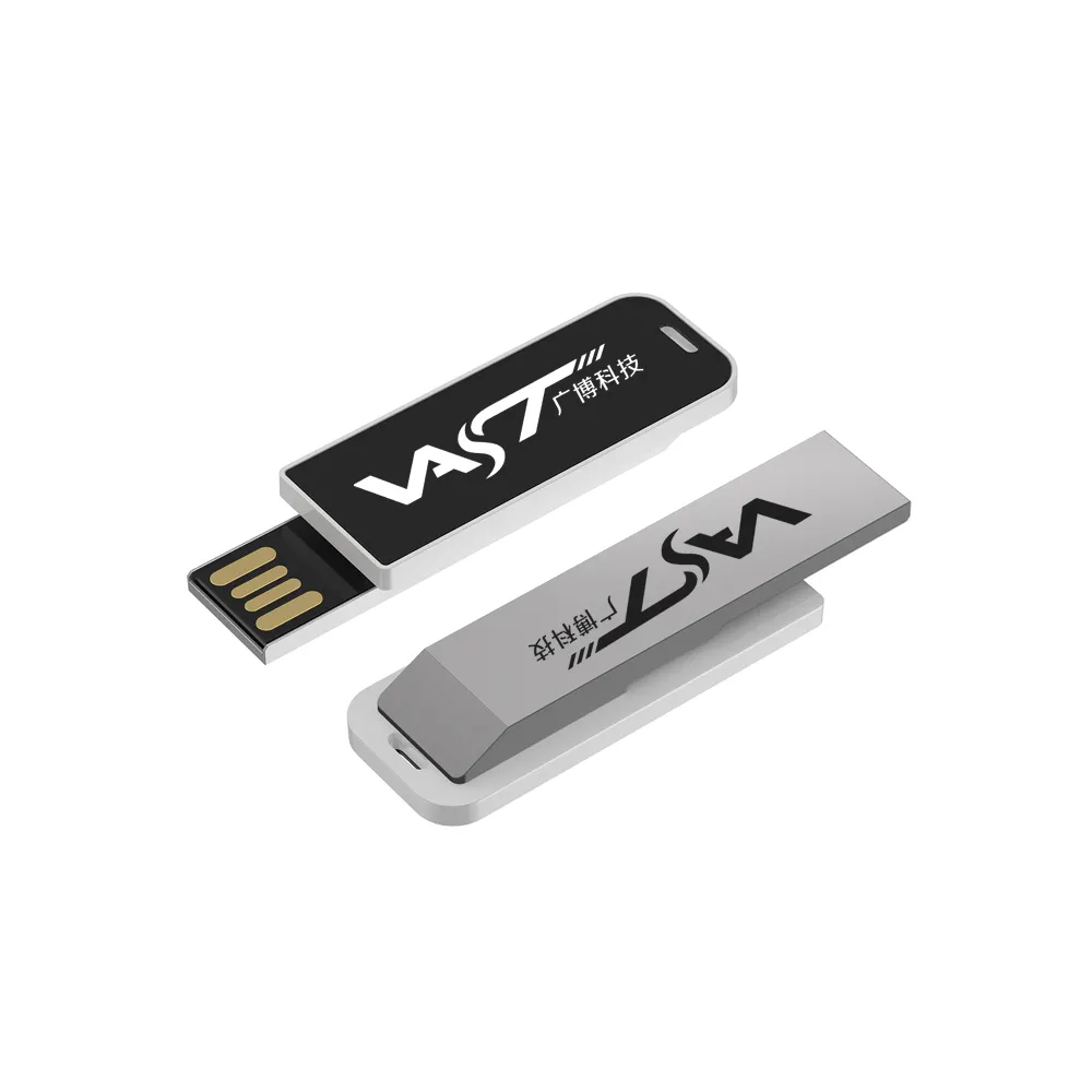 USB 3.0 Flash Drive Prata clipper Pendrive 64GB 32GB Disco de Metal Mini Memory Stick Presente Logotipo personalizado
