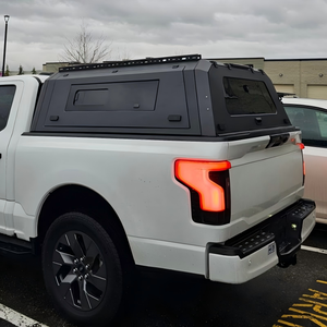 Couverture de benne en acier au manganèse avec fenêtre coulissante pour Ford F150, anti-choc, étanche, anti-poussière, protection de la boîte de chargement - Product Image 5