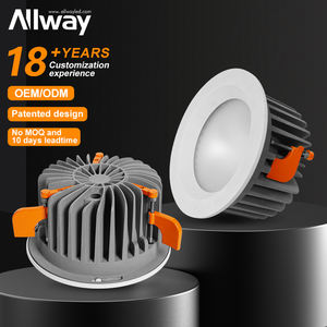ALLWAY buen precio IP54 Downlight comercial empotrado ajustable Smart Zigbee iluminación carcasa antideslumbrante COB LED luz hacia abajo - Product Image 1