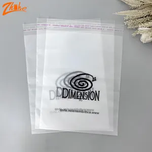 Bolsa de plástico con cremallera esmerilada precio competitivo personalizado ropa de polietileno zapatos embalaje resellable bolsa de cremallera esmerilada biodegradable