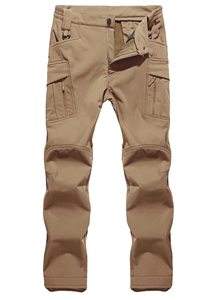Pantalones de <span class=keywords><strong>hombre</strong></span>, gran oferta, pantalones Cargo de lana impermeables <span class=keywords><strong>para</strong></span> <span class=keywords><strong>hombre</strong></span>, pantalones de <span class=keywords><strong>trabajo</strong></span> de senderismo, pantalones térmicos cálidos Softshell IX9 - Product Image 2