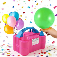 Pompe à ballons électrique portable, gonfleur d'air en PVC, fournitures pour fêtes d'Halloween, de Noël, d'anniversaire, de mariage, décoration d'arche de guirlandes, FCC