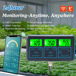 हाइड्रोपोनिक पीपीएम की निगरानी वाई-फाई 7 में 1 मील की दूरी 7 में ऑनलाइन निगरानी ppm ek Cf आर्द्रता tuya ऐप के साथ - Product Image 3