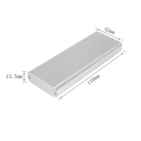 Kotak Amplifier Logam, Casing Elektronik Ekstrusi, Kotak Aluminium