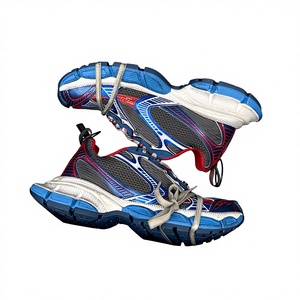 Zapatillas Deportivas de Lujo 3XL, Diseño Casual, Malla de Alta Calidad, Poliuretano, con Cordones, para Caminar y Correr, Estilo Balenciaga - Product Image 1