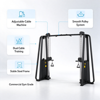 Appareil de musculation professionnel à double poulie réglable pour exercices de triceps et biceps (Big Fly)