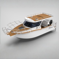 Yacht de pêche de luxe australien de 8 m en aluminium avec cabine pour la pêche en haute mer