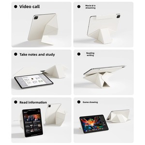 Étui magnétique pliable et stable à double clip magnétique pour tablette <span class=keywords><strong>iPad</strong></span> Air Mini 6 <span class=keywords><strong>7</strong></span> <span class=keywords><strong>Pro</strong></span> <span class=keywords><strong>10</strong></span> 11 12.9 13 pouces - Product Image 3