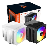 Disipador de Calor para CPU Gamer-X MK6, Doble Torre, Pantalla Digital de Temperatura, Rodamiento de Fluido de Aluminio, ARGB, 32.5dBA, LGA 1851 1700 1200