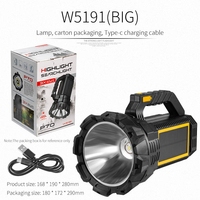 Lampe de poche LED à énergie solaire 3 panneaux solaires rechargeables avec poignée pour la chasse Camping randonnée d'urgence