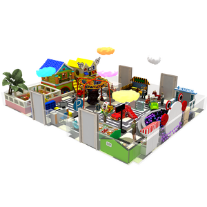 Equipo de patio interior para niños higiénicos Ciudad de juegos temática suave para niños con diseño de bajo mantenimiento para parques temáticos - Product Image 2