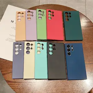 New Silicone Case Multi Color Soft TPU Silicone Cover Cell Mobile Phone Case For Samsung Galaxy S24 Ultra