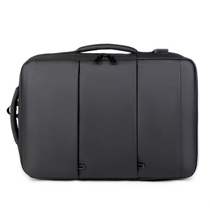 Sac à dos extensible Oxford noir pour homme, idéal pour étudiants, ordinateur portable, bagage cabine approuvé pour le vol, travail, affaires et voyages, avec port de charge USB - Product Image 3