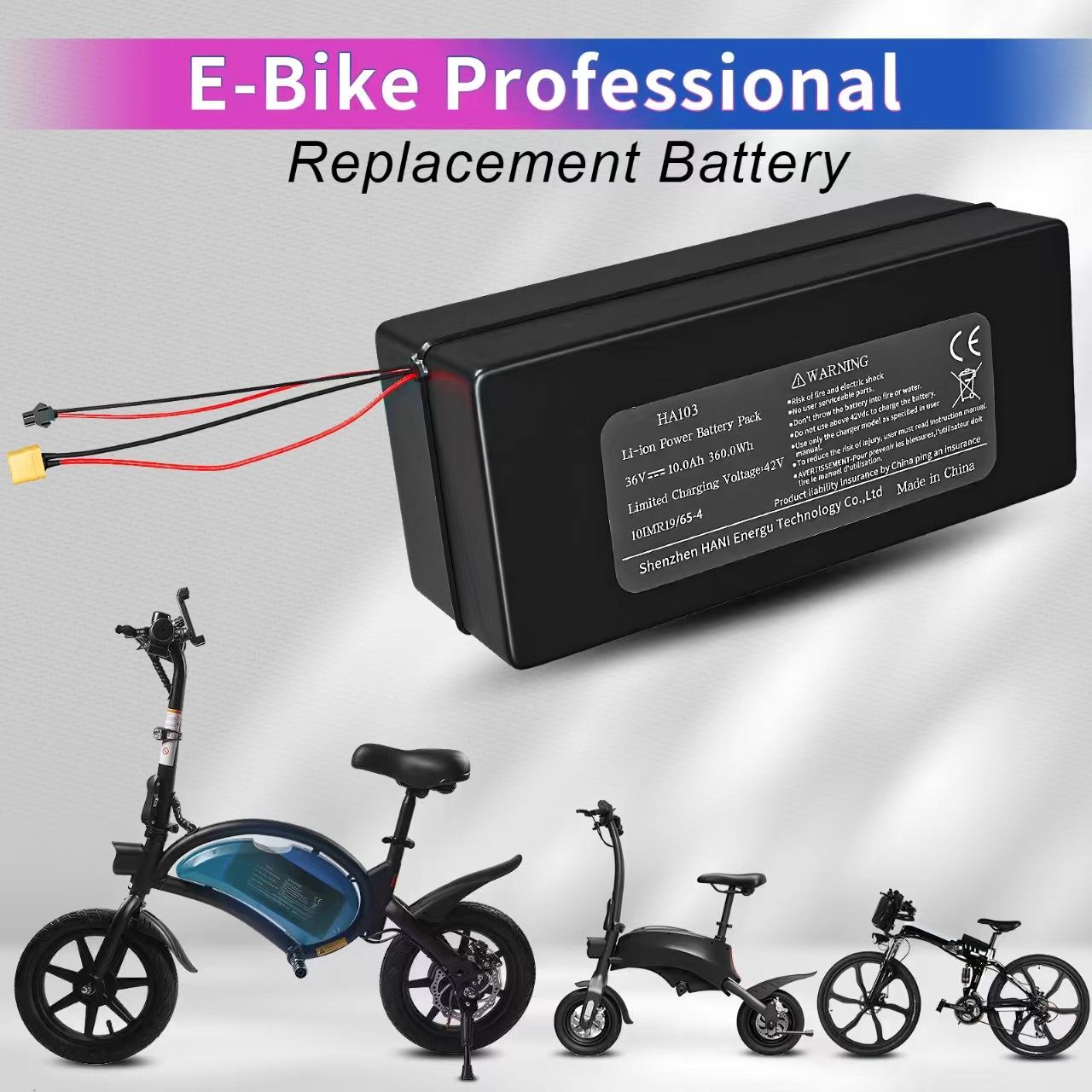 36v Battery Canada FREEDOH 36V E-Bike Battery 9Ah