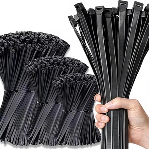Attaches-câbles autobloquantes en nylon plastique, 100 pièces, noires, 3*150, anneaux de fixation, 3*200, attaches-câbles à fermeture éclair, sangles, ensemble d'attaches-câbles en nylon - Product Image 3