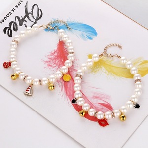 Beautiful Pet Pearl Pet <b>Collar</b> Adjustable <b>Small</b> <b>Dog</b> Cat Monochrome All Seasons Jewelry - Product Image 2