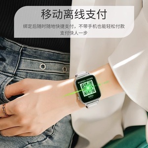 Hujian <b>Smart</b> <b>Watch</b> For Women OLED Display Touchscreen Bluetooth Waterproof IPX7 50g Silicone Band Barrel Shape - Product Image 3