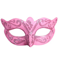 Masque de visage en latex pour Halloween, carnaval, mascarade, fête - Maquillage sexy, visage de chat d'horreur, demi-masque