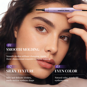 KORMESIC - Lápiz Delineador de Cejas de 0.3g, Sedoso y Suave, Natural, Fácil de Delinear sin Grumos, Delineador de Cejas de Doble Punta para Dar Forma a las Cejas - Product Image 2