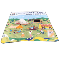 Vente en gros de couvertures de pique-nique imperméables personnalisées, extra grandes, portables, pliables, pour le camping, la randonnée, les festivals