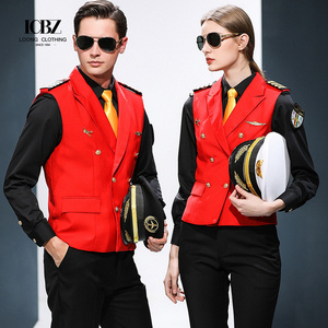 Airline Flight Attendant Aeromoça Piloto Manga Comprida Camisa Uniformes - Product Image 5