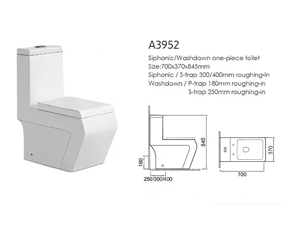 SKM cuvette de toilette monobloc, bol de commode, estate envoi pot de construction fabricant hommes filigrane toilette carrée orientale