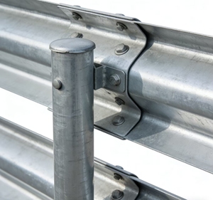 Barandilla de Seguridad Vial de Acero EN1317, Barandilla de Seguridad Vial de Doble Onda de Alta Calidad, Viga Corrugada Galvanizada, Barrera de Tráfico - Product Image 3