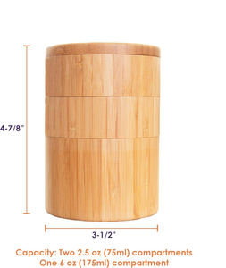 Caja de Almacenamiento de <span class=keywords><strong>Sal</strong></span> Cuadrada de Madera de Bambú Pintada Personalizable al por Mayor <span class=keywords><strong>con</strong></span> Tapas - Product Image 2