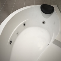 Vente en gros d'usine de baignoire spa de massage en acrylique à lumière colorée à LED pour hôtel spa intérieur bain à remous utilisation piscine