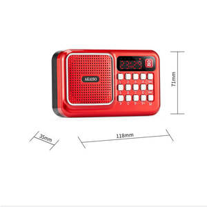 Radio FM Digital Portátil con Altavoz Incorporado, Precio Económico de Fábrica, Compatible con Tarjeta USB TF, Batería Recargable H-868 - Product Image 4